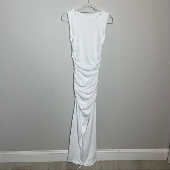 NWT side gathered dress - Susana Monaco in White size Small - Picture 3 of 8